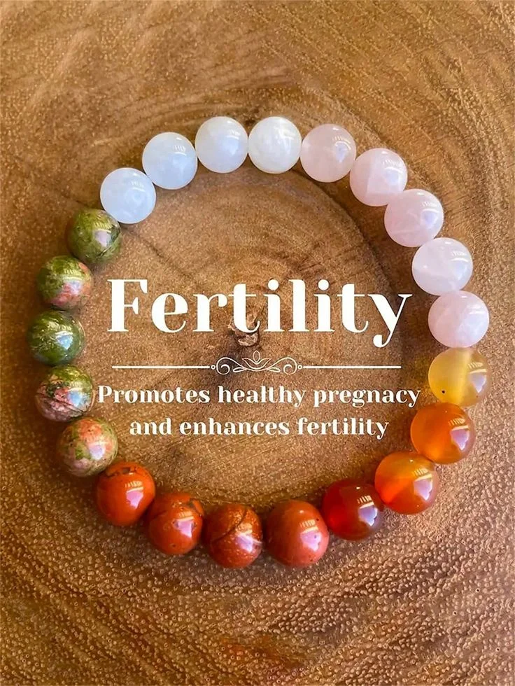 Fertility Crystal Bracelet – For Nurturing Energy, Harmony & New Beginnings